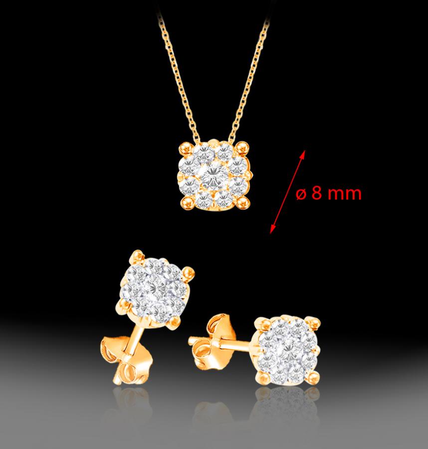 Bijoux en ligne Ensemble Diamants MO2244R