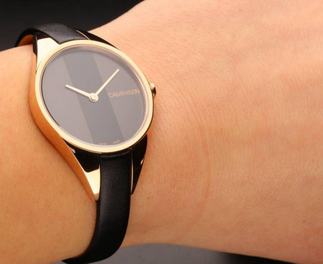Montre calvin klein on sale femme bracelet cuir