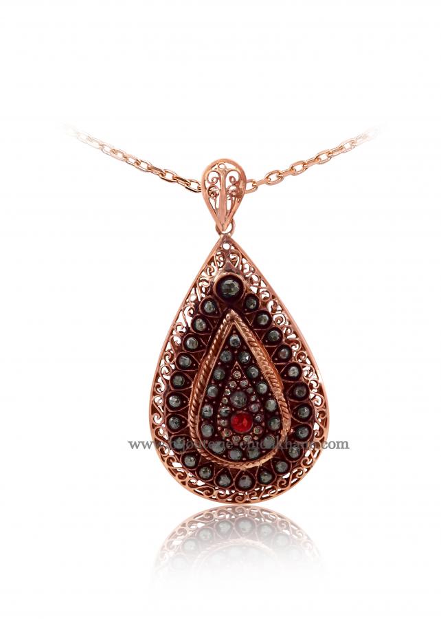 Bijoux en ligne Pendentif Diamants Rose ''Chichkhane'' 46858
