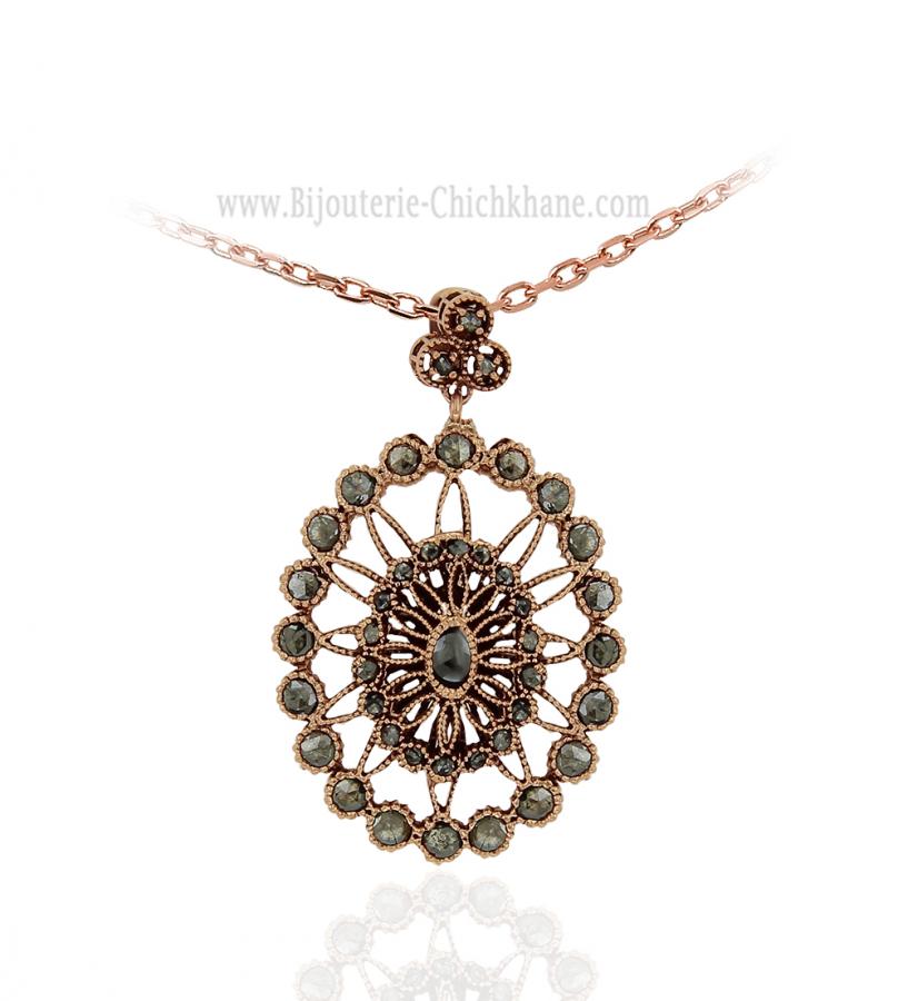 Bijoux en ligne Pendentif Diamants Rose ''Chichkhane'' 62236